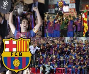 F.C Barcelona champion Copa del Rey 2011-2012 puzzle