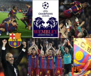 Fc Barcelona qualified for the finals of the UEFA Champions League 2010-11 puzzle