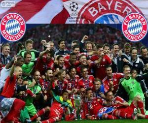 FC Bayern Munich, champion of the UEFA Champions League 2012–13 puzzle