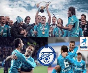 FC Zenit St. Petersburg, champion of the Russian Football League, Premier League 2011-2012 puzzle