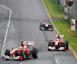 Felipe Massa, Fernando Alonso - Ferrari - Melbourne 2010 puzzle