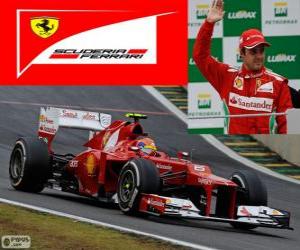 Felipe Massa - Ferrari - Grand Prix of Brazil 2012, 3rd classified puzzle