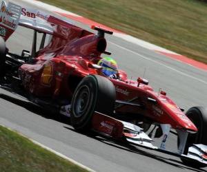 Felipe Massa - Ferrari - Silverstone 2010 puzzle