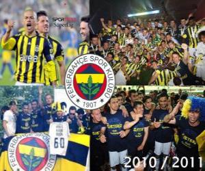 Fenerbahçe SK, champion of the Turkish football league, Super Lig 2010-2011 puzzle
