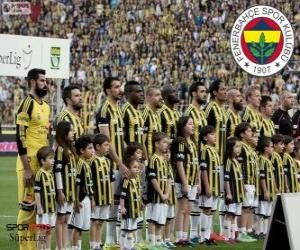Fenerbahçe, champion Super Lig 2013-2014, Turkey Football League puzzle