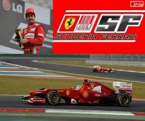 Fernando Alonso - Ferrari - 2012 Korean Grand Prix, 3rd classified puzzle