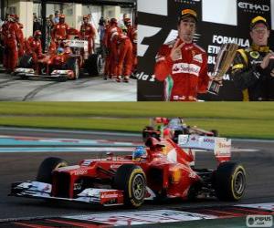 Fernando Alonso - Ferrari - 2012 Abu Dhabi Grand Prix, 2 nd classified puzzle
