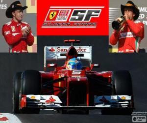 Fernando Alonso - Ferrari - 2012 United States Grand Prix, 3rd classified puzzle
