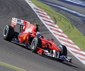 Fernando Alonso - Ferrari - Bahrain 2010 puzzle