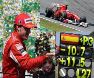 Fernando Alonso - Ferrari - Brasilian GP 2010 (3rd place) puzzle