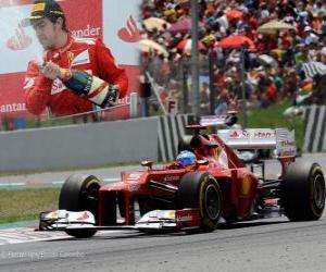 Fernando Alonso - Ferrari - Grand Prix of Spain (2012) (2nd position) puzzle