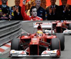 Fernando Alonso - Ferrari - GP of Monaco 2012 (3rd position) puzzle