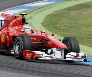 Fernando Alonso - Ferrari - Hockenheimring 2010 puzzle