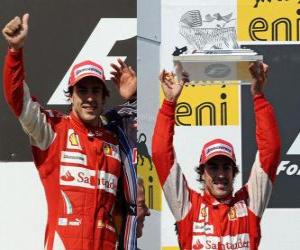 Fernando Alonso - Ferrari - Hungaroring, Hungarian Grand Prix (2010) (2nd place) puzzle