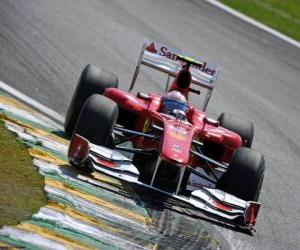 Fernando Alonso - Ferrari - Interlagos 2010 puzzle