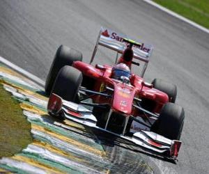 Fernando Alonso - Ferrari - Interlagos 2010 puzzle