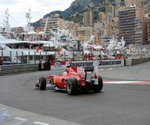 Fernando Alonso - Ferrari - Monte-Carlo 2010 puzzle
