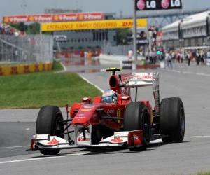 Fernando Alonso - Ferrari - Montreal 2010 puzzle