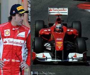 Fernando Alonso - Ferrari - Monte Carlo, Monaco Grand Prix (2011) (2nd place) puzzle