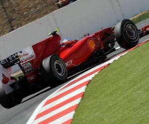 Fernando Alonso - Ferrari - Silverstone 2010 puzzle