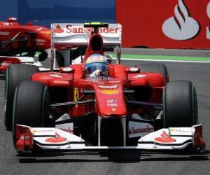 Fernando Alonso - Ferrari - Valencia 2010 puzzle