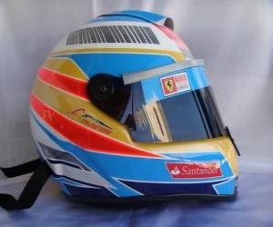 Fernando Alonso helmet 2010 puzzle