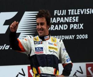 Fernando Alonso in the podium puzzle