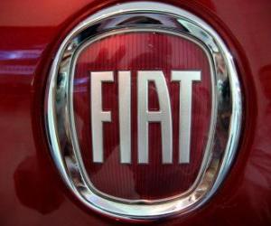 FIAT logo, Italian car brand puzzle