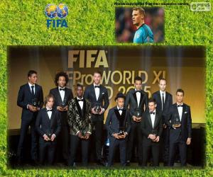 FIFA/FIFPro World XI 2015 puzzle