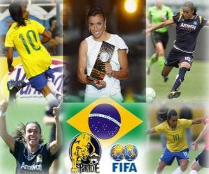 FIFA Women’s World Player of the Year 2010 winner Marta Vieira da Silva puzzle