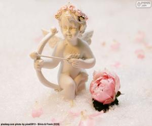 Figure of Cupid with bow puzzle