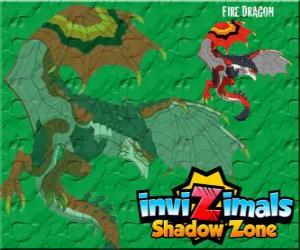 Fire Dragon. Invizimals Shadow Zone. The dragons that throw fire from their mouths have been feared since ancient time puzzle