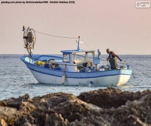 Fishing boat at sea puzzle