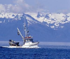 Fishing boat in Alaska puzzle