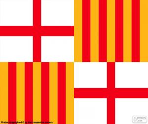 Flag of Barcelona puzzle