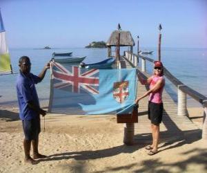 Flag of Fiji or Fiji Islands puzzle