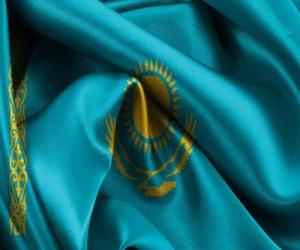 Flag of Kazakhstan or Kazakstan puzzle