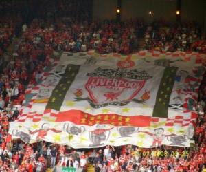 Flag of Liverpool F.C. puzzle