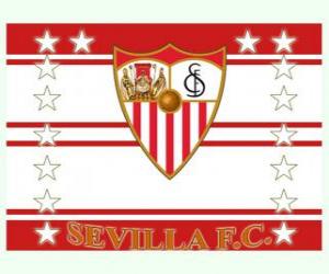 Flag of Sevilla FC puzzle