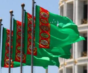 Flag of Turkmenistan puzzle