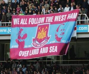 Flag of West Ham United F.C. puzzle