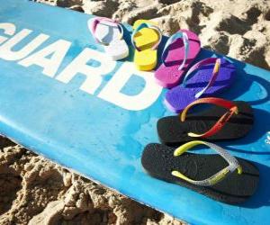 Flip-flop sandals to enjoy the summer puzzle