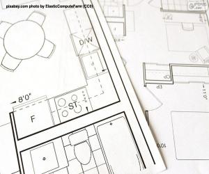 Floor plan of a dwelling puzzle