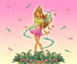 Flora, Fairy of flowers puzzle