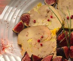 Foie gras with figs puzzle