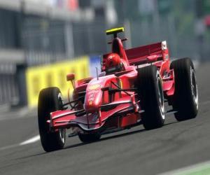 Formula One or F1 racing car puzzle