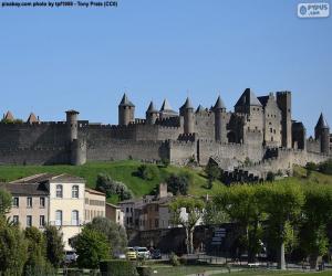 Fortified city of Carcassonne, France puzzle