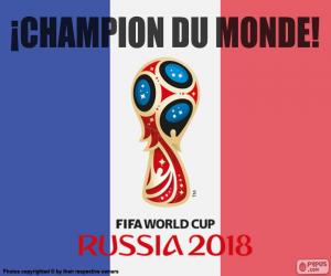 France, champion of the world 2018 puzzle