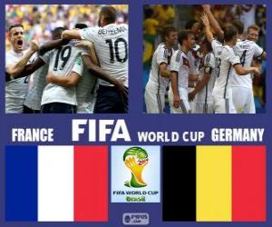 France - Germany, quarter-finals, Brazil 2014 puzzle