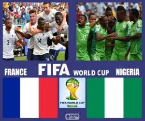 France - Nigeria, Eighth finals, Brazil 2014 puzzle